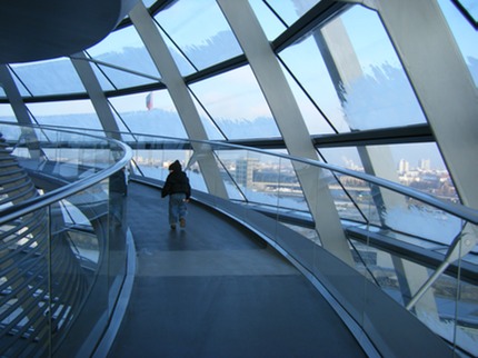 visita al reichstag a Berlino con i bimbi