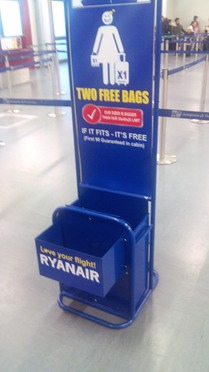 controllo bagaglio ryanair