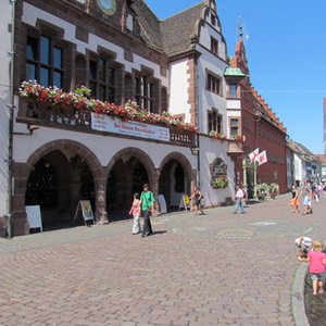 la piazza centrale di friburgo