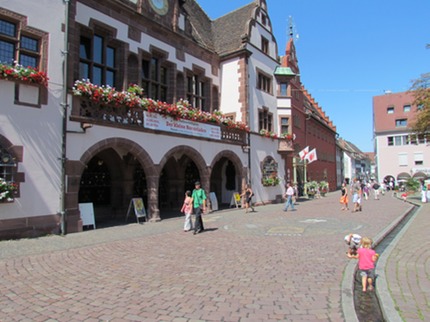 la piazza centrale di friburgo