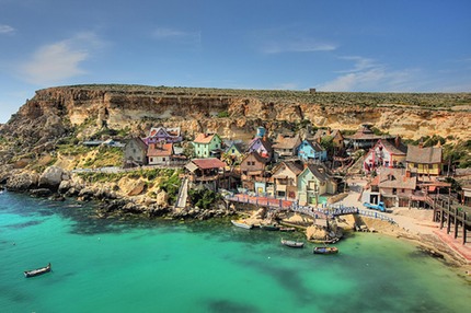 il villaggio di popeye ossia Braccio di Ferro sull'isola di Malta