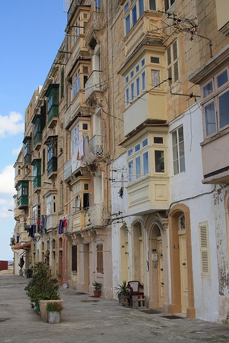 le strade di Valletta a Malta