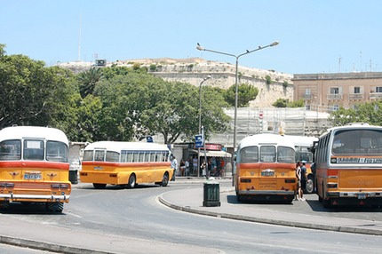 la vecchia stazione dei bus a Valletta isola di Malta