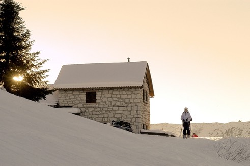 sulla neve in trentino